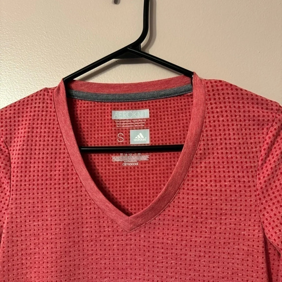 Adidas Aeroknit Climacool Longsleeve Vneck Shirt  Womens Size S - Picture 3 of 7